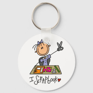 I Scrapbook Tshirts and Gifts Keychain