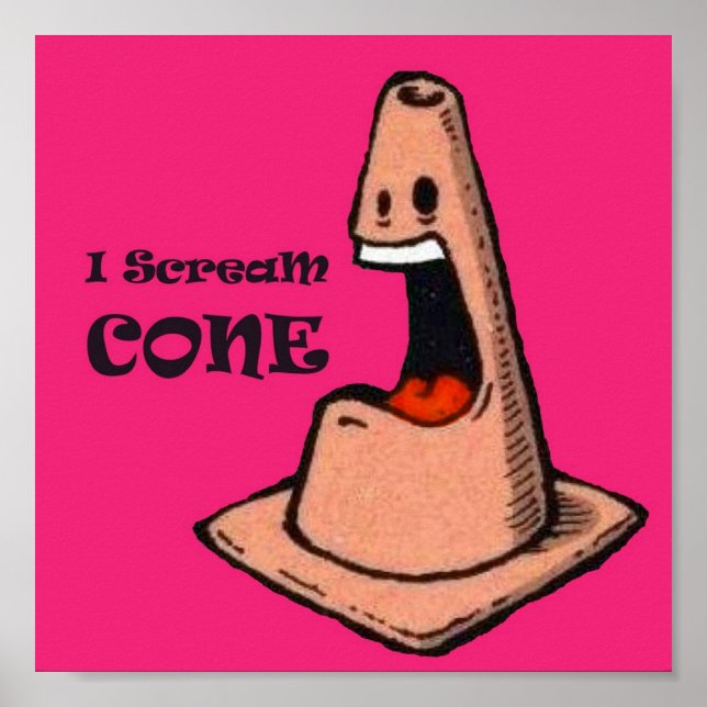 I Scream Cone Poster (Front)