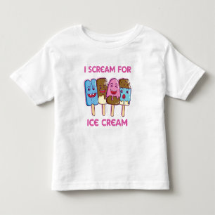 I scream for ice cream  toddler t-shirt