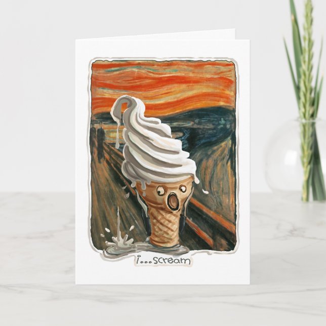 I Scream Ice cream Card (Front)