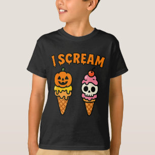 I Scream Ice Cream Ghost Halloween Costume T-Shirt