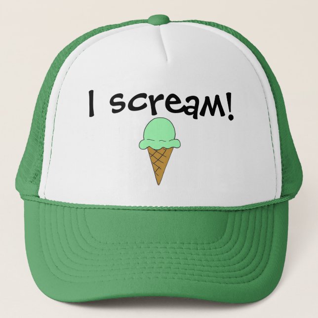 I Scream Ice Cream Trucker Hat (Front)