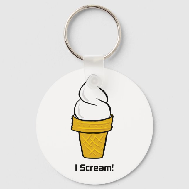 I Scream Keychain (Front)