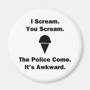 I Scream You Scream Magnet