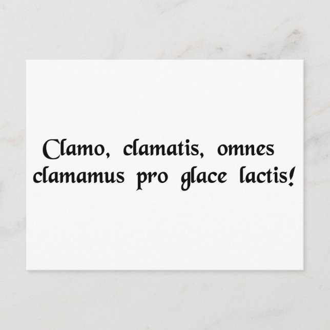 I scream, you scream, we all scream for ice cream! postcard (Front)