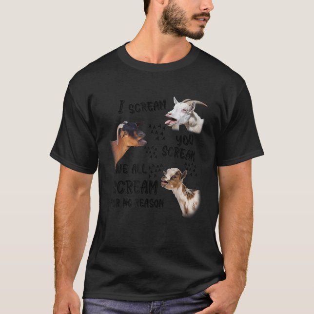 I Scream You Scream We All Scream For No Reason Go T-Shirt (Front)