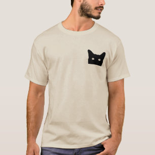 I See Cat Click to Pick Your Colour Background T-Shirt