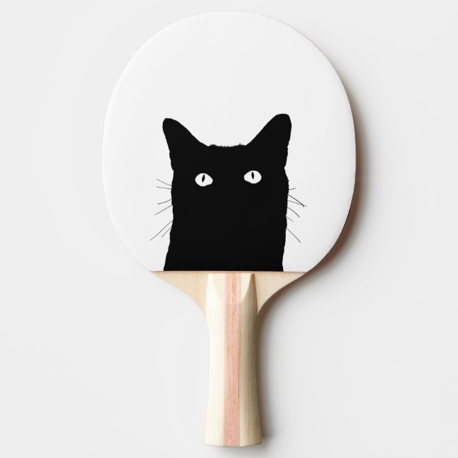I See Cat Click to Select a Custom Colour Ping Pong Paddle (Front)