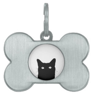 I See Cat Click to Select Your Color Decor Option Pet Name Tag