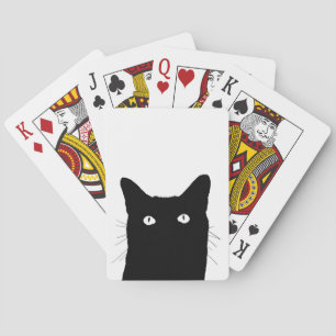 I See Cat Click to Select Your Colour Decor Playing Cards