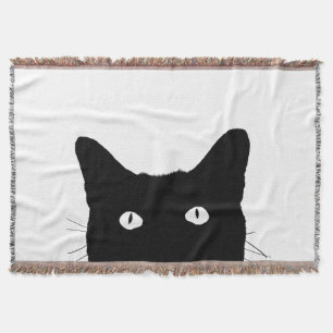 I See Cat Click to Select Your Colour Decor Throw Blanket