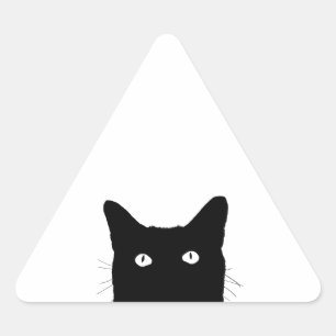 I See Cat Click to Select Your Colourful Decor Triangle Sticker