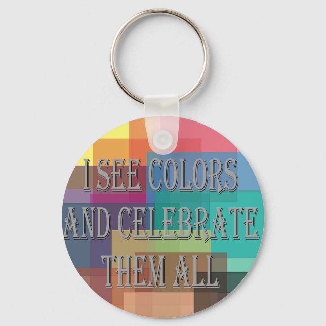 I See Colors Keychain (Front)