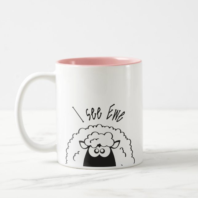 I see ewe Two-Tone coffee mug (Left)