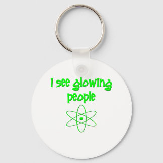 I See Glowing People Keychain