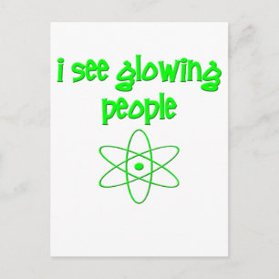 I See Glowing People Postcard
