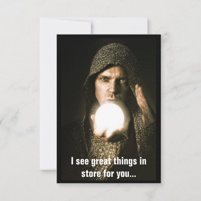 I see great things in store for you thank you card (Front)