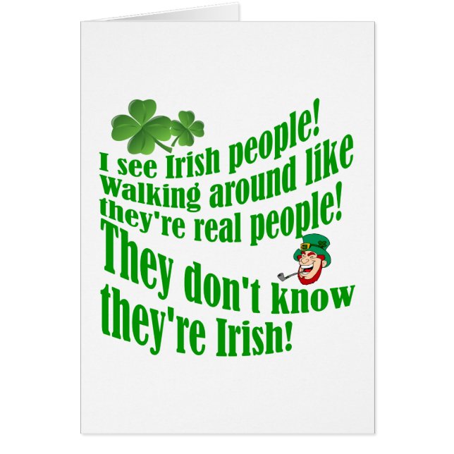 I see Irish people! (Front)