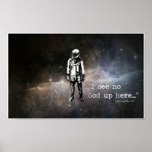 I see no god up here... poster (Front)