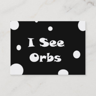 I See Orbs-business cards