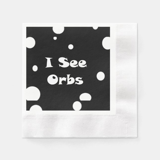 I See Orbs-paper napkins (Front)