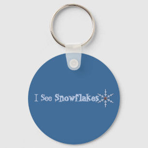 I See Snowflakes Keychain