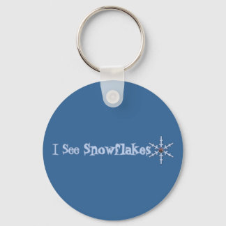 I See Snowflakes Keychain