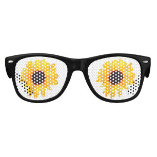 I See Sunflowers Yellow Orange Black 4Sara Kids Sunglasses