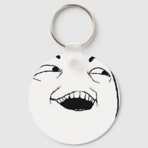 I See What You Did Comic Face Keychain