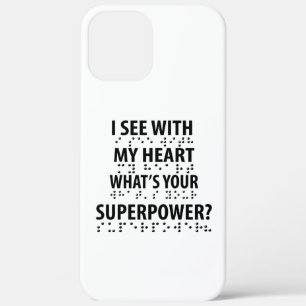 I See With My Heart - Blindness Braille iPhone 12 Pro Max Case