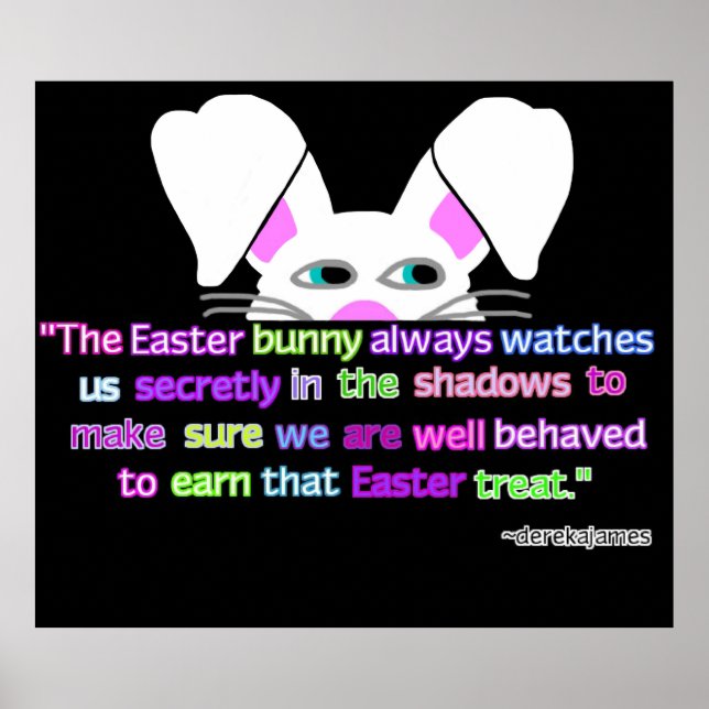 I See You, Easter Bunny Poster (Front)
