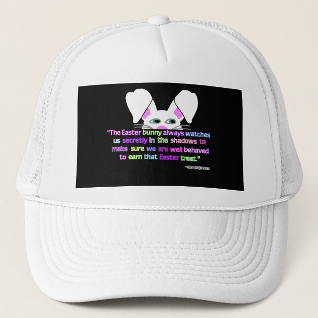 I See You, Easter Bunny Trucker Hat (Front)