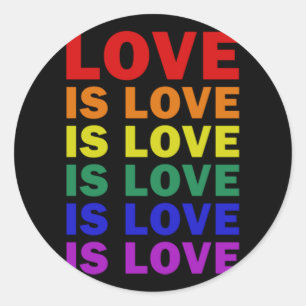 I See You I love You I Accept You Tshirt LGBT Prid Classic Round Sticker