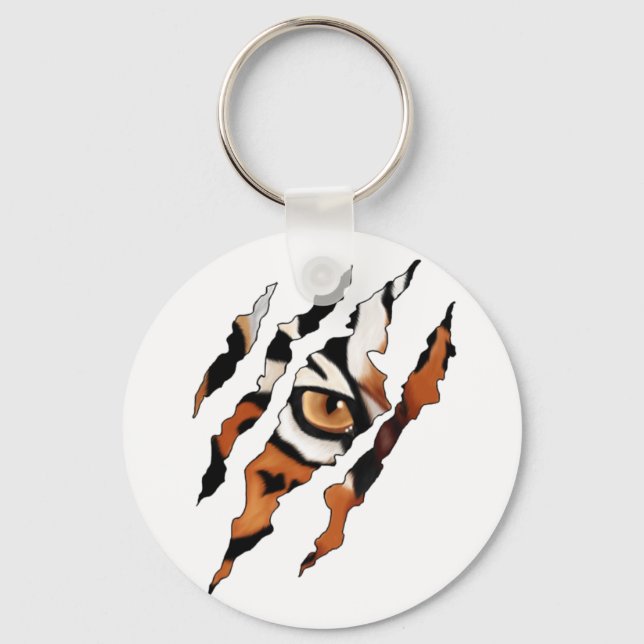 I See You. Tiger Eye And Claw Keychain (Front)