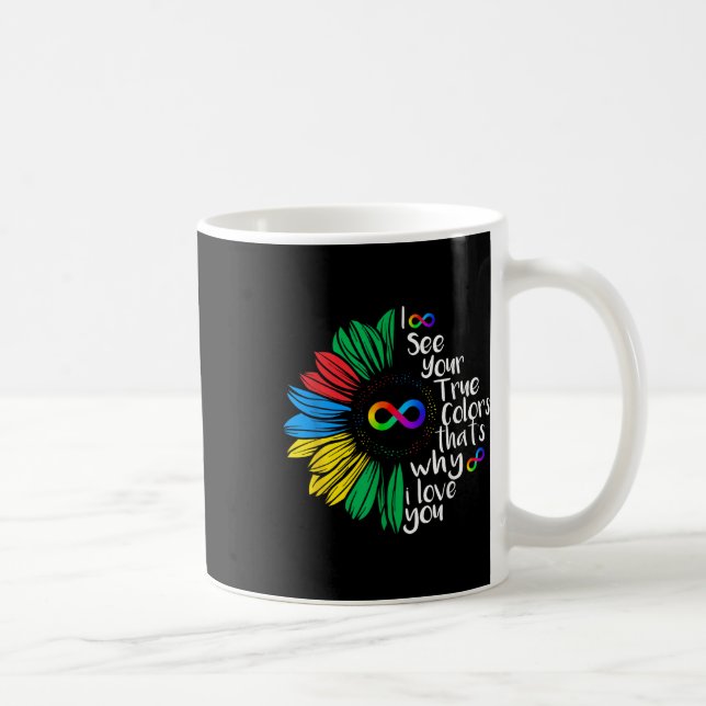 I See Your True Colour Infinity Rainbow Neurodiver Coffee Mug (Right)