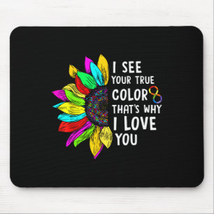 I See Your True Colour Infinity Rainbow Neurodiver Mouse Pad
