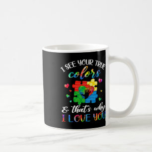 I See Your True Colours Puzzle World Autism Awaren Coffee Mug