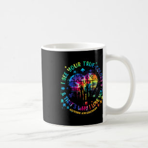 I See Your True Colours Puzzle World Autism Awaren Coffee Mug