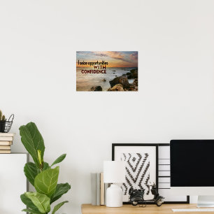 "I seize opportunities" Motivation Affirmation Poster