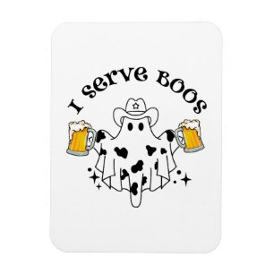 I serve Boos! Bartender spooky  Magnet