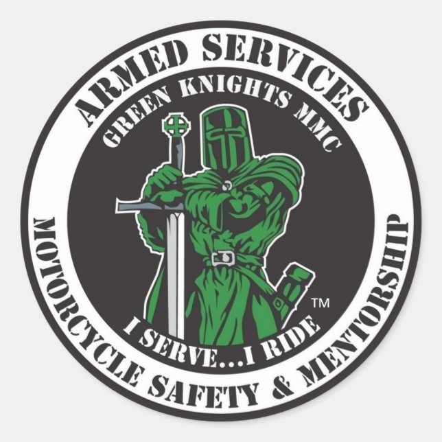 I Serve...I Ride Sticker (Front)