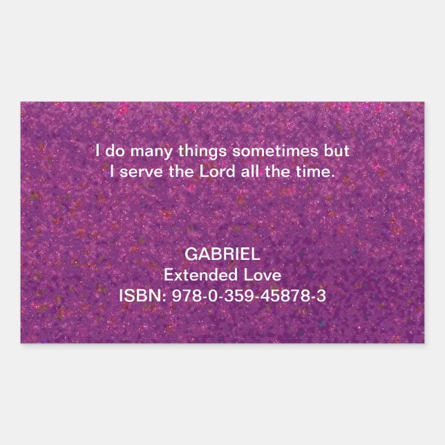 I serve the Lord all the time. Sticker (Front)