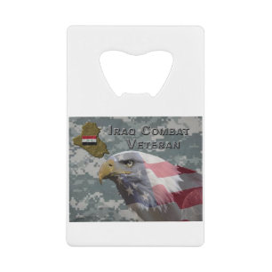 I Served - Irag Combat Veteran Credit Card Bottle Opener
