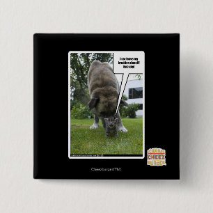 I sez leave my brudder alone 2 inch square button