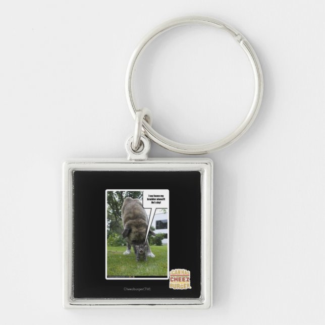 I sez leave my brudder alone keychain (Front)