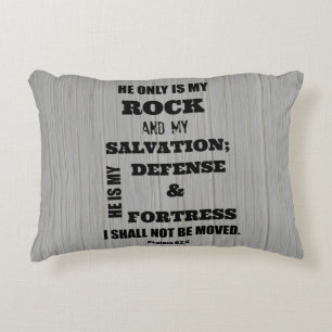 I shall not be Moved Bible Verse Accent Pillow