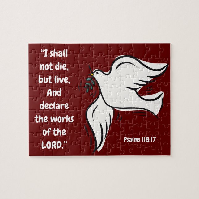 I shall not die but live Psalms 118 Jigsaw Puzzle (Horizontal)