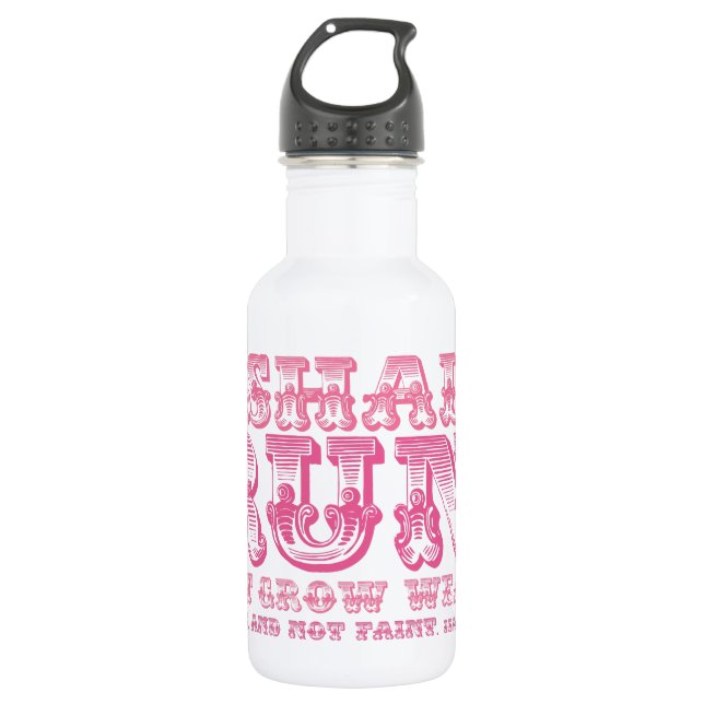 I Shall Run and Not Grow Weary Typography 532 Ml Water Bottle (Front)