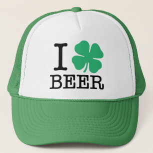 I Shamrock Beer Trucker Hat