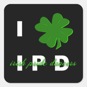 I Shamrock IPD Sticker Square